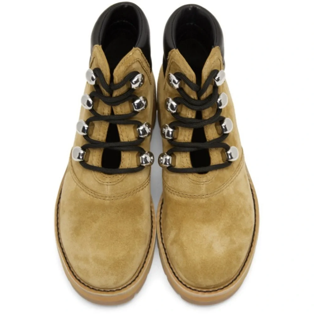 3.1 Philip Lim Tan Suede Dylan Hiking Boot (No Laces) W 9 - Picture 3 of 10